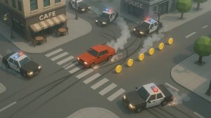 Urban Pursuit: Top-Down Chase
