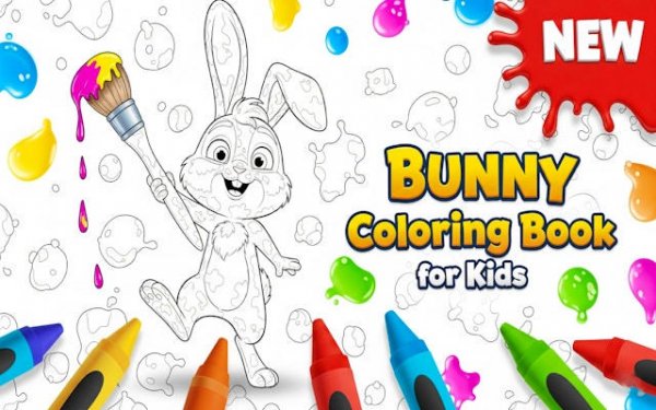 Rabbit Canvas: Family Coloring Fun